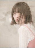 【MINX清水】透明感×切りっぱなしボブ