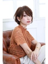 ビューティーヘアサロン アングル 八戸ノ里店(Beauty Hair Salon angle) 小顔モテモテ♪女っぽショート♪斜めバング♪