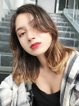 アイティー バイ アルバム 浦和店(IT by ALBUM) ゆるウェーブロング_クールショートピンクベージュ_48036