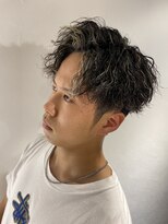 ハイライトツイストスパイラルアップバング