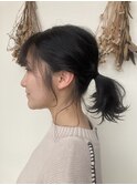 ルーズにひとつ結び