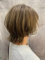 ネオリーブエクラ 上野御徒町店(Neolive eclat)&nbsp;3Dデザインカラーハイトーンマッシュショートボブウルフ