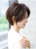 前髪なし大人ショートボブ20代30代40代【AIN.表参道】川原大地