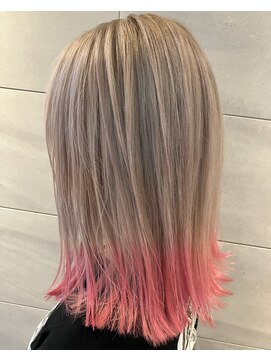 リー 京橋(Lee) 【Lee京橋】ロブ×ハイトーン×スソカラー