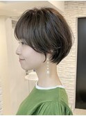 ショートヘア/ボブ/可愛い丸み/簡単スタイリング/20代30代