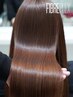FIBREPLEX髪質改善縮毛矯正(リタッチ）+メンテナンスカット+プレTr ¥13000