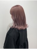 【Cuem春日】くすみピンクベージュ　ラベンダーピンク
