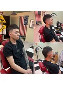 -80's American barber shop-