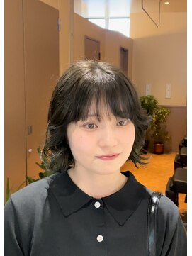 シアン 大須店(CYAN.) オリーブグレージュ×外ハネボブパーマ