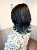 20代30代グリーンエンドカラーデザインカラー