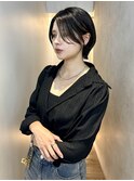 レイヤーショートショートボブショートウルフハイライトカラー◎