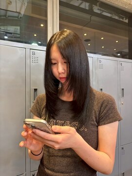 ゲーム 下北沢(GAME) ダブルカラー/大人レイヤー/ミルクティーベージュ/ウルフ/下北沢