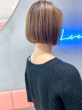 ロンドリゼル 札幌(Lond RiseL) マロンベージュ/オリーブグレー/ブリーチなし/ボブ/小顔札幌