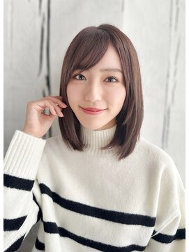 【月1メンテ】白髪染めリタッチでも透明感カラー