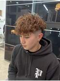 メンズパーマスペインカールフェードツイストスパイラル波巻き