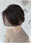 似合わせカット丸みショートくびれショートボブ
