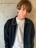 フッズ(HOODS)&nbsp;メンズマッシュ　センターパート　ココアベージュ