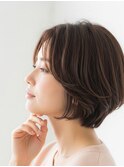 川越/ショート/ボブ/ハイライト/白髪ぼかし/白髪染め