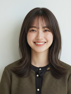 リル バイ フレイムス 川口(Lilou by Frames) ミディアムボブ髪型20代30代40代前髪あり前髪なし面長丸顔川口