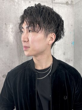 ドアベルメンズ(Door Bell Men’s) スパイラルパーマ×イメチェン×スーツスタイル