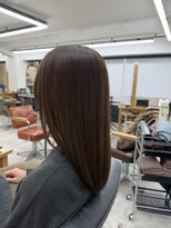 ファブ 銀座(fav) セミロングレイヤー ブラウンベージュ