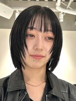 テクネ 天神大名(techne) 天神大名今泉ミディアムハッシュボブ小顔韓国風シャギーレイヤー