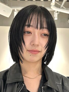 テクネ 天神大名(techne) 天神大名今泉ミディアムハッシュボブ小顔韓国風シャギーレイヤー