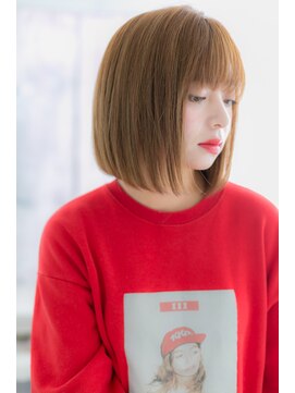 ヘアアンドビューティー ミック(Hair & Beauty miq) シースルーバング☆彡甘辛ハイトーンミディa