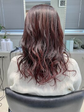 テトヘアー(teto hair) ピンク、ハイライト、グラデーションカラー、イルミナカラー