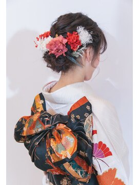 マウロア(MAULOA) 【MAULOA】 成人式 着物ヘア 卒業式 黒髪 ヘアアレンジ