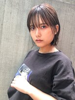 ヘアサロンエムフィス 池袋東口(HAIR SALON M Fe's) 耳かけレイヤーボブ☆フォギーベージュ