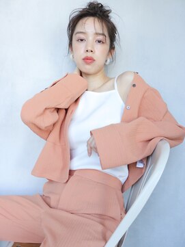 アルバム 渋谷パルコ(ALBUM) カジュアルお団子スタイル_セシルカットフリンジウェーブ_47242