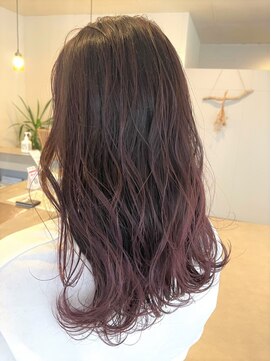 ニナル(Ninal) 『 バレイヤージュ風デザイン☆　ピンクバイオレットカラー 』