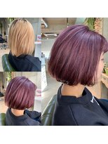 カシータフロル モゾワンダーシティ店(Casita flor)&nbsp;絶壁解消10代20代バイオレットカラーのショートボブ
