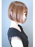 《knit銀座》大人可愛い20代30代40代ショートボブ丸み前下がり
