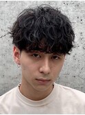 波巻きスパイラルパーママッシュショート無造作パーマ刈り上げ