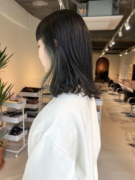 エト 梅田(eto) オリーブグレージュ/大阪梅田駅/中津駅/インナーカラー