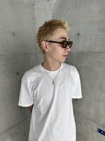 レコ 渋谷(LECO)&nbsp;スパイキーなメンズハイトーンショートヘア