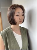 切りっぱなしのボブ