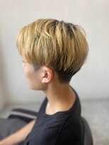 ソイクフ 四条大宮店(SOY-KUFU)&nbsp;【soy-kufu】MEN'S HAIRハイライトマッシュショートヘア