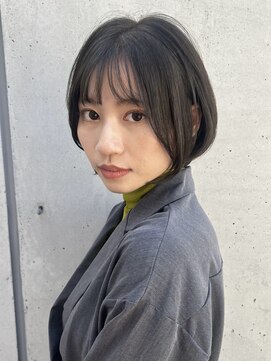 ニューヨークニューヨーク 新田辺店(NYNY) 前下がりショートボブ【イルミナカラー/アッシュグレー】