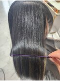 サラツヤダメージ修復美髪ハホニコストレートパーマ