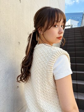 レジュアル(RESSUAL) 黒髪ボブルフネビージュ小顔ヘアワンレン