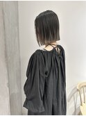 YOKE 切りっぱなしボブ丸くないボブミルクティーアッシュ
