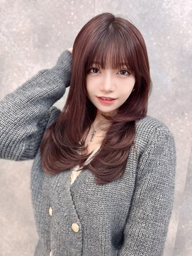 クム(kumu) 【kumu】ロングレイヤー/顔周りカット/栄/名古屋