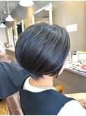 インナーカラーショートカットショートボブハイライトメッシュ
