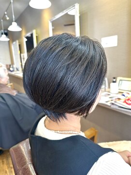 ヘアーメイクロージー 八軒店 (HAIR MAKE ROSY) インナーカラーショートカットショートボブハイライトメッシュ