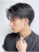 メンズカットセンターパート韓国 ビジネスマンにも◎M0316