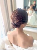 ニュアンス綺麗めシニヨン