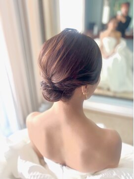 ブラウ ネイル パーティー(Blau Nail Party) ニュアンス綺麗めシニヨン